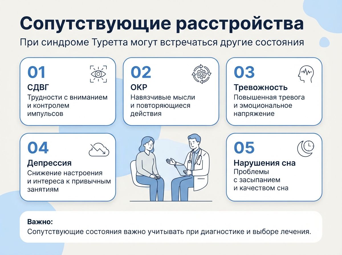 Лечение синдрома Туретта в Тогучине инфографика