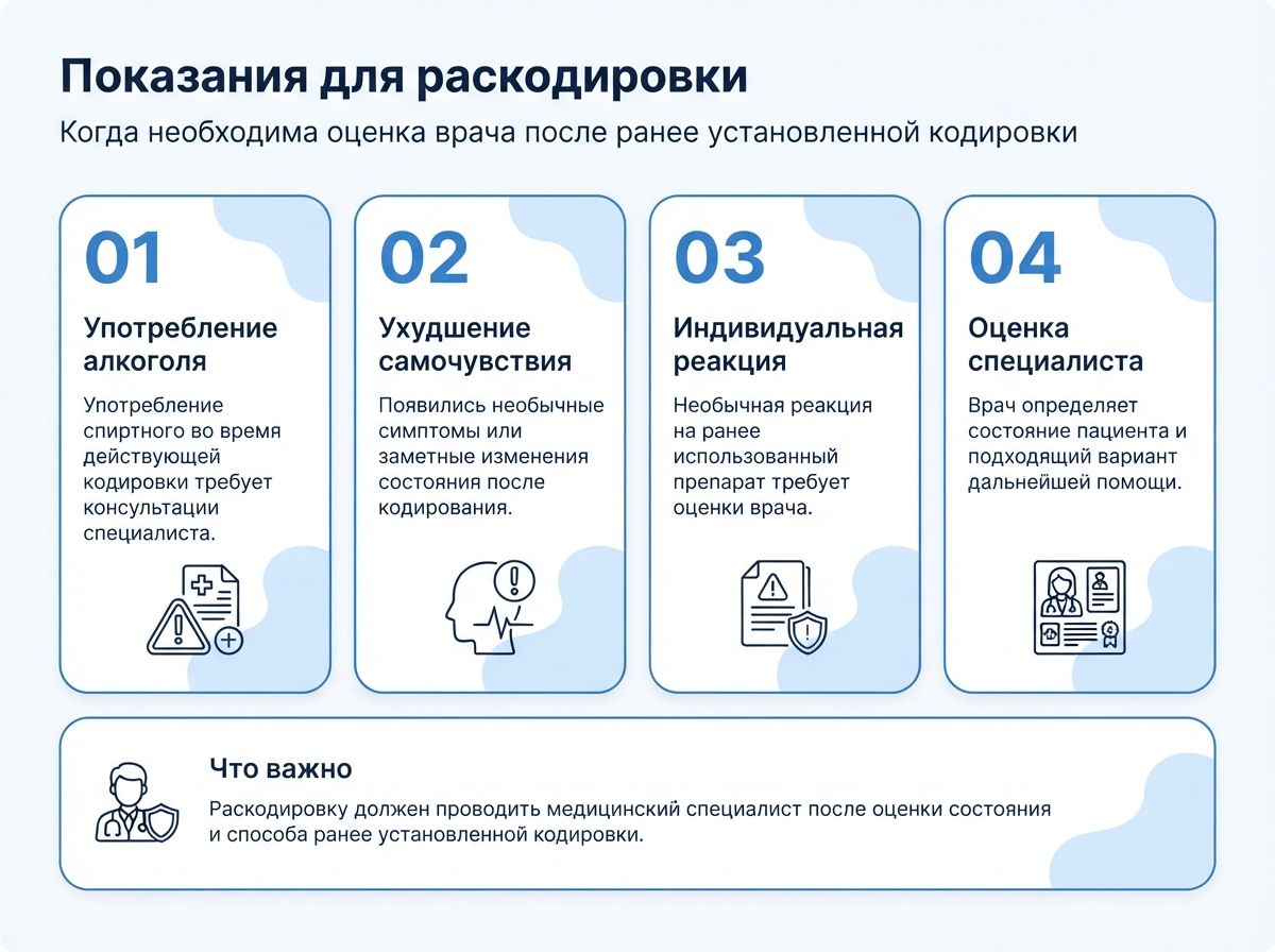 Раскодировка от алкоголя инфографика